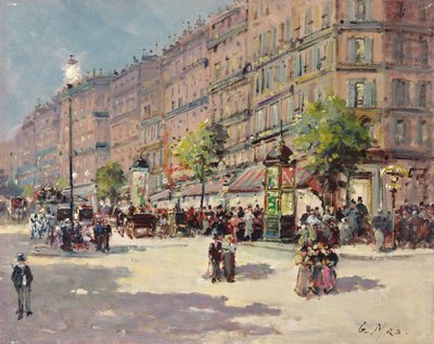 Scène de rue à Paris - Gustave Mascart